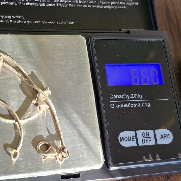 925 Italy Sterling Silver Dolphin 9" Anklet Lobster Clasp Snake Chain 6.6g - Picture 7 of 7